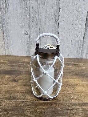 Bath And Body Works Wallflowers White Rope Glass Look Lantern Plug In Diffuser